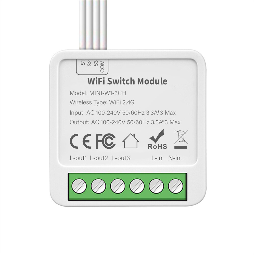 Tuya Zigbee 1/2/3/4 Smart Gang Switch Module 2 Way Control DIY Breaker Smart Home Work with Alexa Goo-gle Home Yandex Alice
