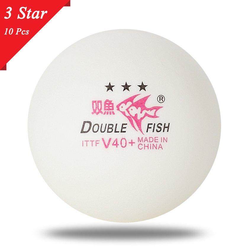 Oh 10pcs/set Double Fish V40+ 3 Stars Table Tennis Balls Abs Polymer Balls By Ohbuybuybuy