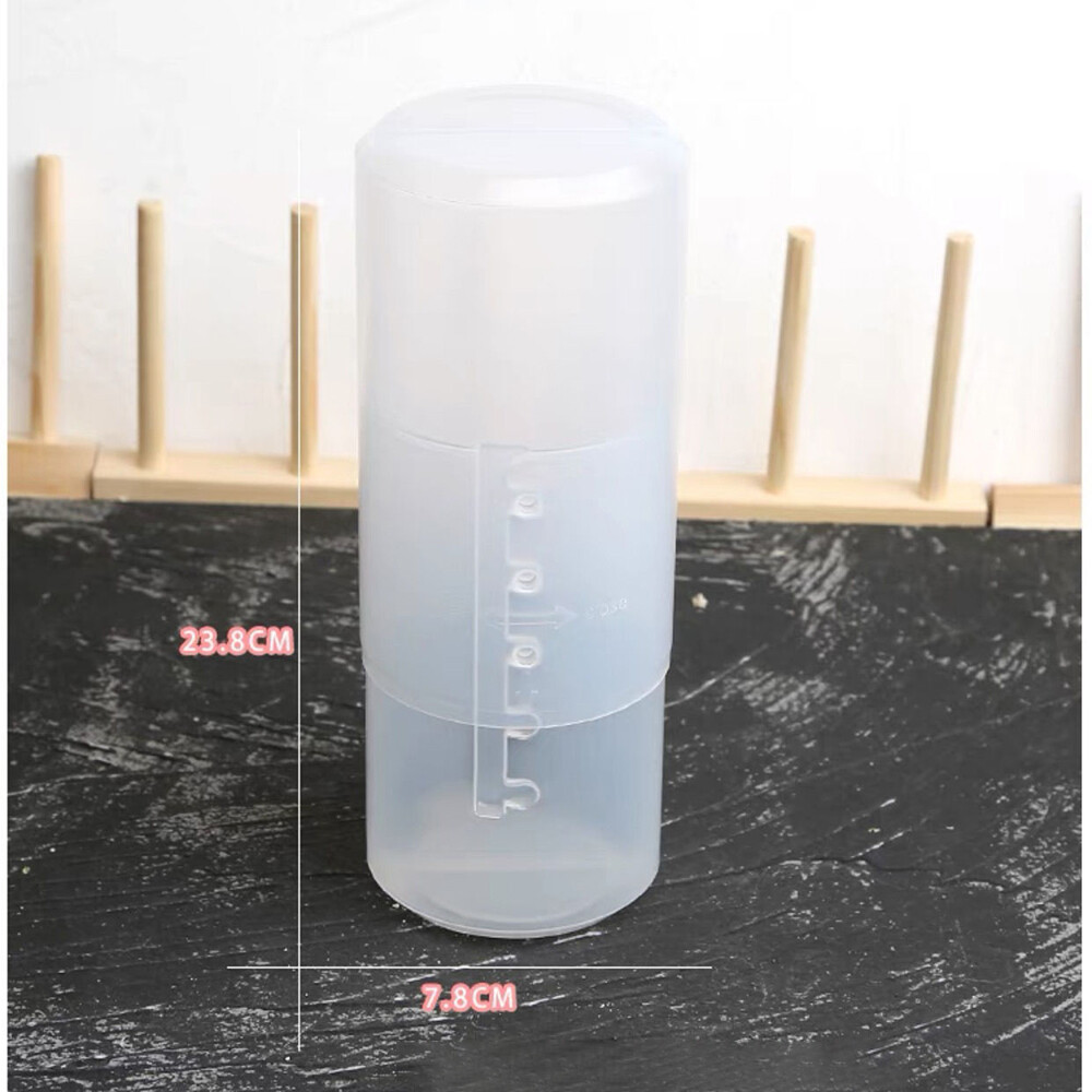 sanhe 1pcs Transparent PVC Dustproof Storage Box Adjustable Height Makeup Brush Box with Lid