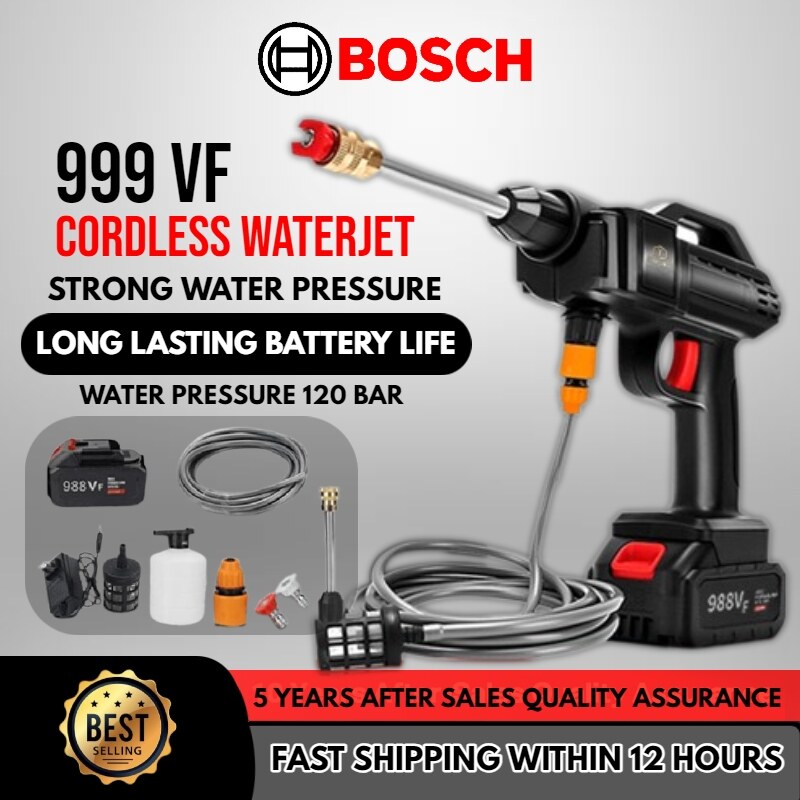 BOSCH 999VF Cordless Water Jet Water Gun Portable Car Wash High
