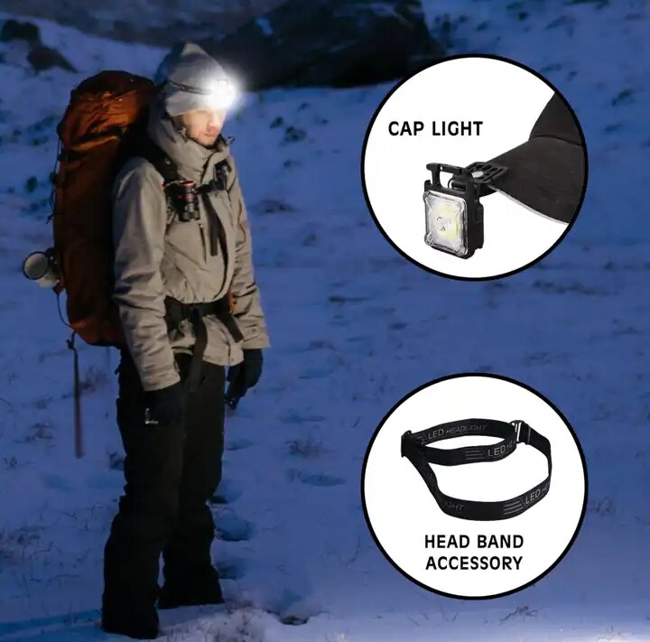 New Keychain Light Mini Working LED Flashlight Usb Rechargeable COB Outdoor Camping Small Emergency Cap Clip Light