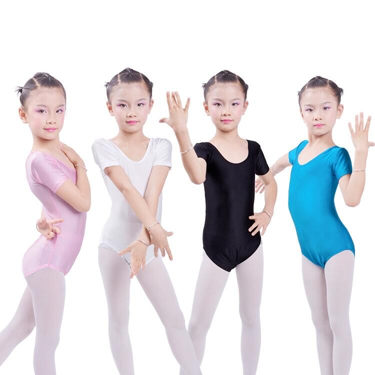 dPois Kids Girl Ballet Dance Gymnastics Unitard Jumpsuit Full Body Mock Turtleneck Spandex Long Sleeve Catsuit Bodysuits Dancewear