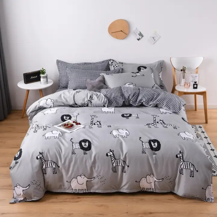 Cartoon Bed Set Duvet Cover 4 Pieces Of Full Size Us Uk Australia France Japan King Bedding Luxury Lazada Singapore Cartoon Bed Set Duvet Cover 4 Pieces Of, King Size Bedding Sets Uk
