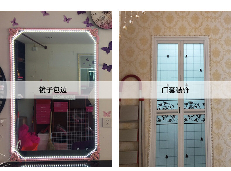 PVC Self-adhesive Decorative Soft Line, Ceiling Decorative Line, Mirror Frame, Plaster Line, Ceiling Line, TV Background Line, Background Wall Frame