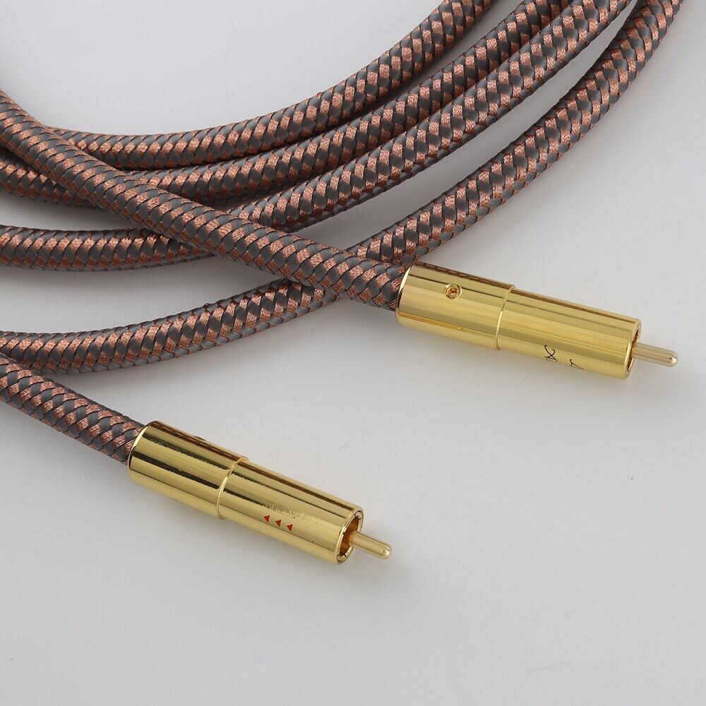 Hifi RCA Cable Accuphase 40Th Anniversary Edition RCA Interconnect Audio Cable Plated Plug