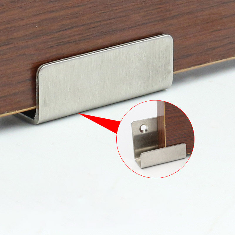 4 cái thép không gỉ phẳng J móc treo đồ Gạch gốm biển quảng cáo bảng trưng bày chủ gắn tường móc trọng tải lớn chân đế