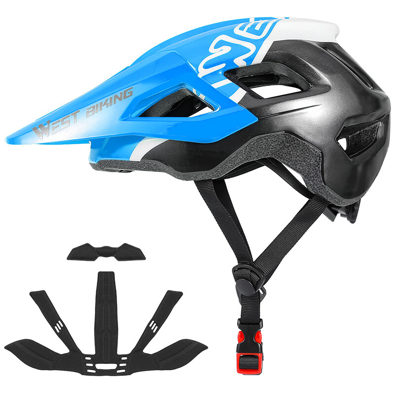 WEST BIKING Bicycle Helmet Integrally-Molded Ultralight Cycling Helmet Adjustable Sports Safety Protective Helmet Bicycle Accessories