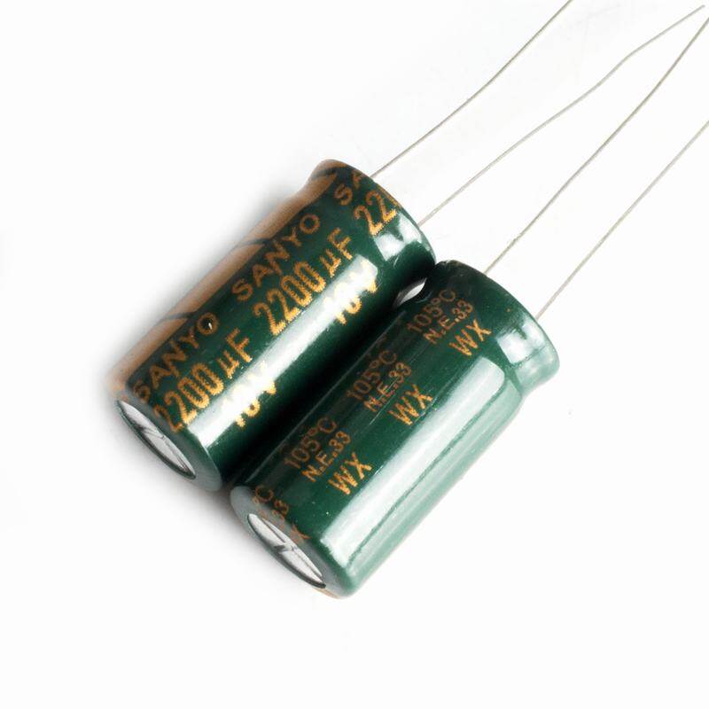 1pcs,sanyo 10v 2200uf 10x20mm 105°c electrolytic capacitors