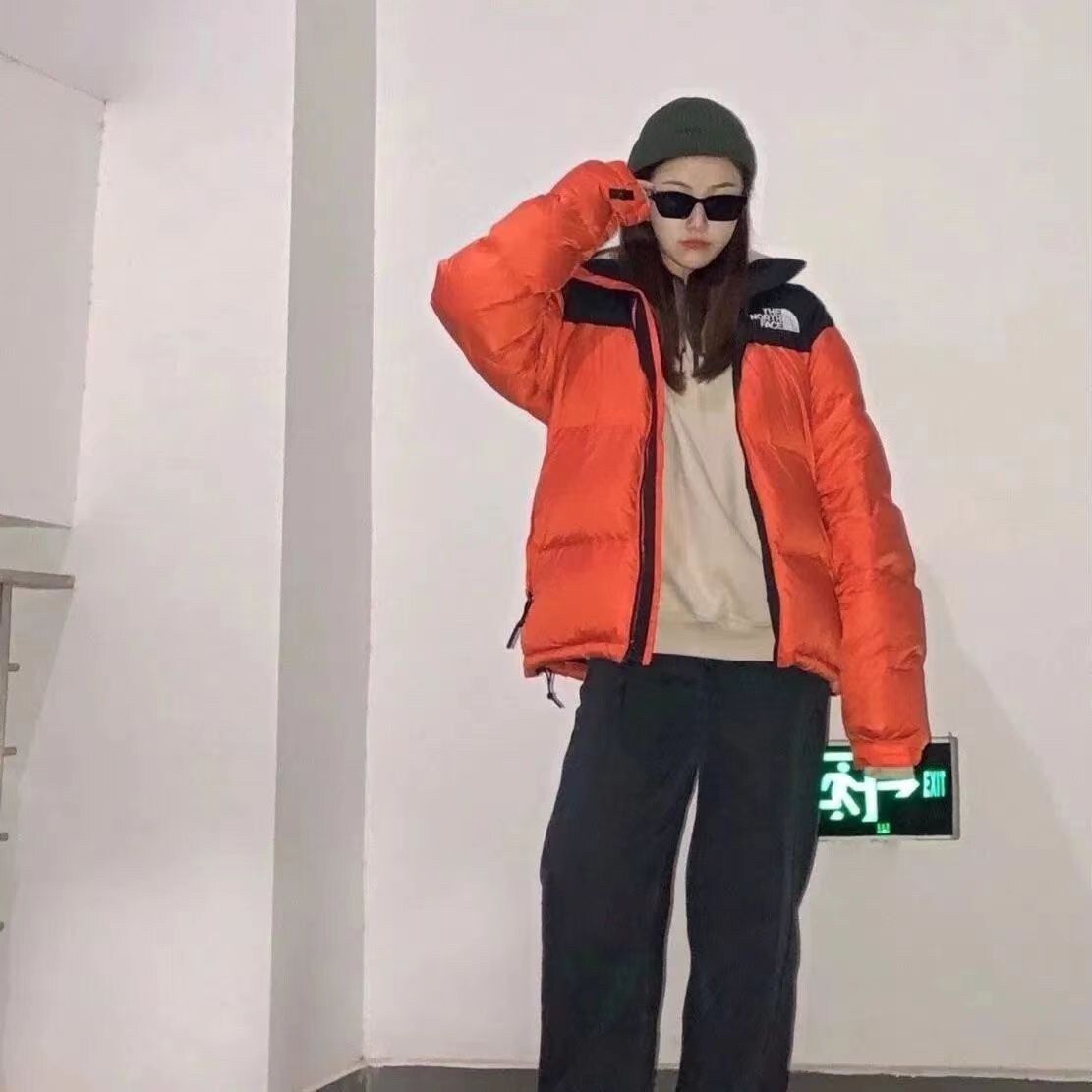 NEW THE NORTH FACE Correct version American version winter down jacket waterproof windproof and warm same style for men and women couple bread jacket for students original