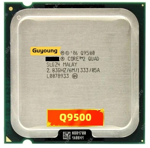Core 2 quad q9500 processor 2.83ghz 6mb 1333mhz socket 775 cpu
