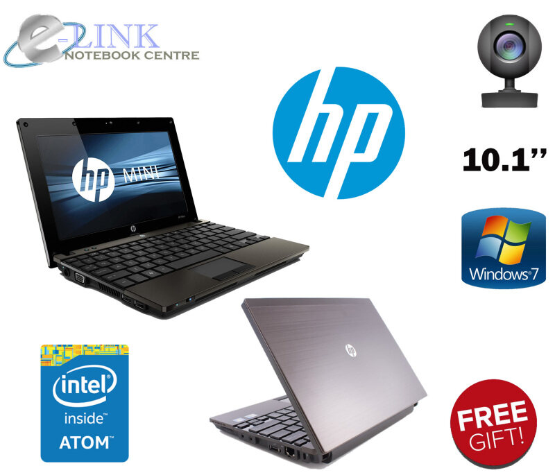 (REFURBISHED) HP Mini 5130 Notebook Intel Atom / 2GB RAM / 80GB HDD / WINDOW 7 PRO / 10.1 INCH SCREEN Malaysia