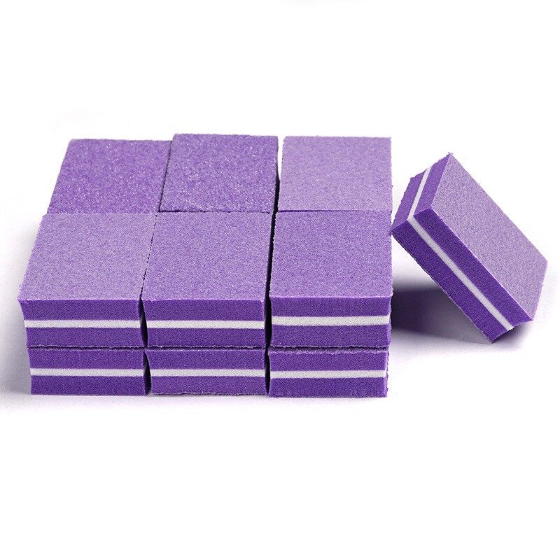 [Dorisna] 5 Miếng/Lô Miếng Bọt Biển Đánh Bóng Móng Mini Dụng Cụ Đánh Bóng Móng Nghệ Thuật