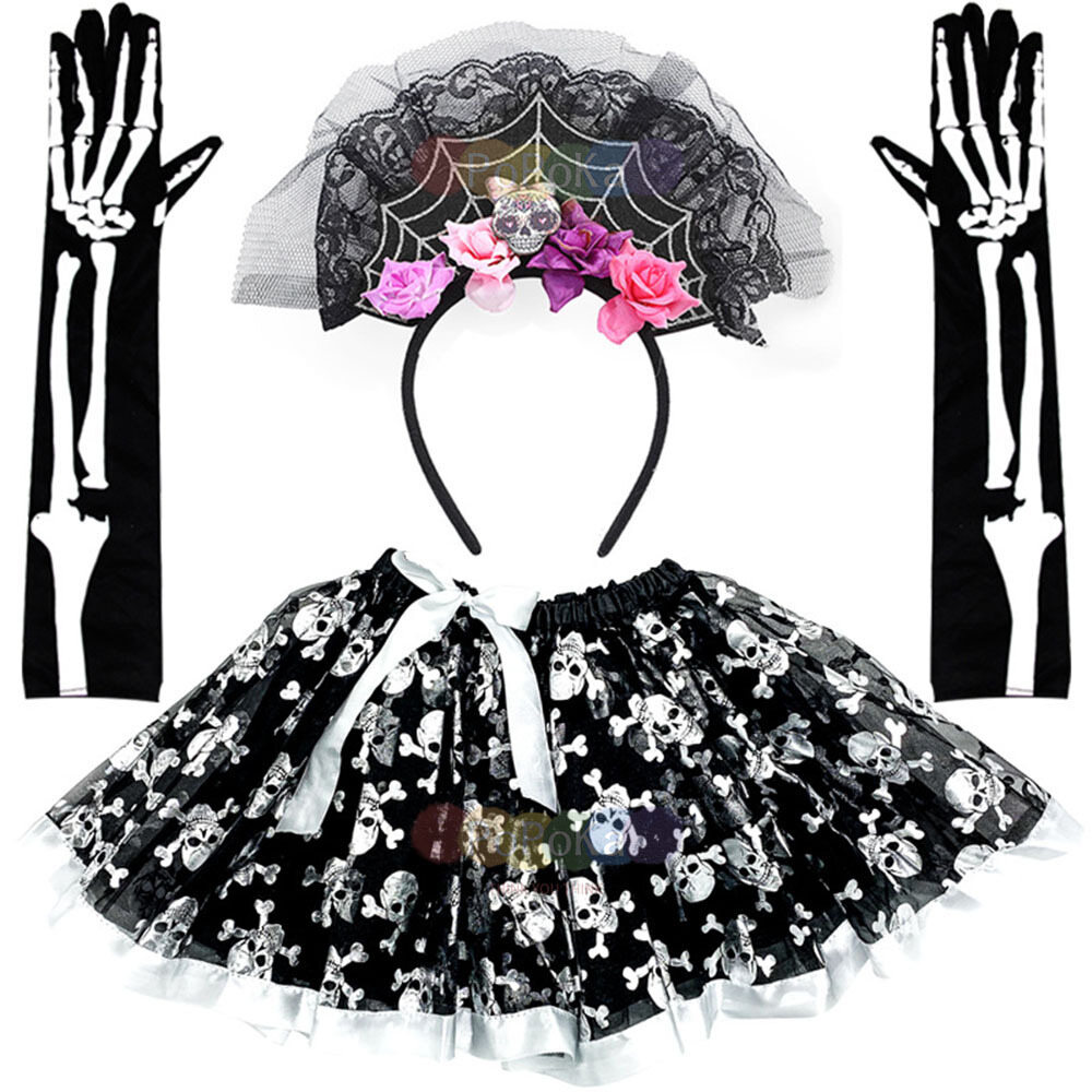 ELALA Children's Halloween Costume Halloween party dress up ghost doll suit baby princess dress