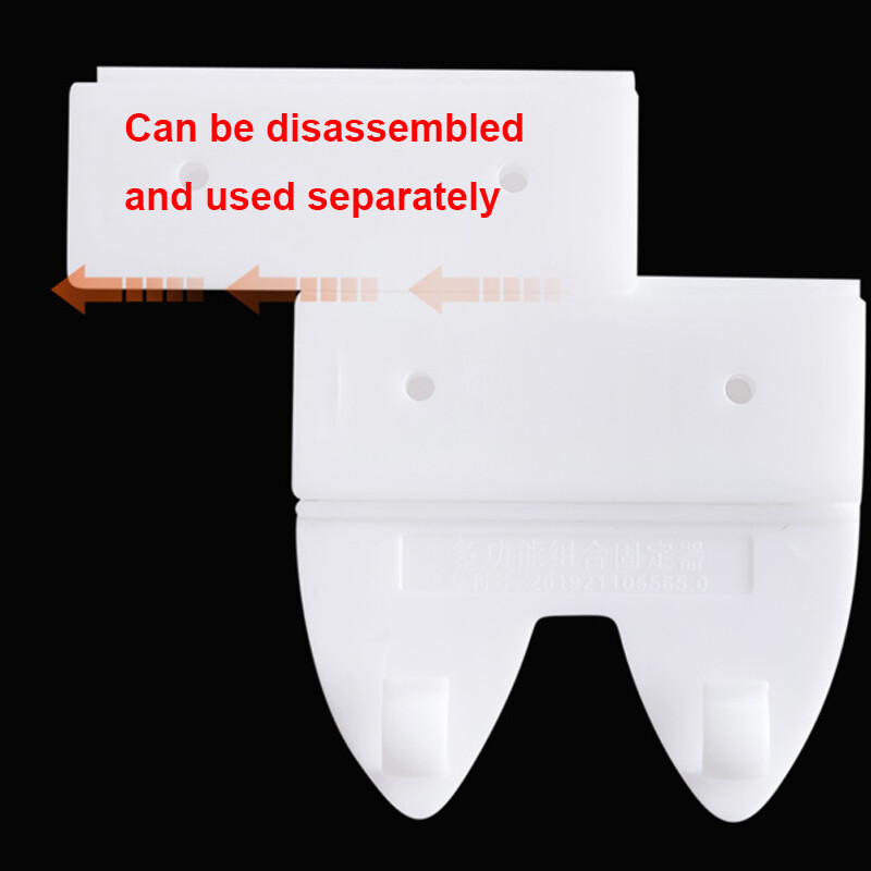 1PCS Wall-Mounted Sticker Punch-free Plug Fixer Home Self-Adhesive Socket Fixer Cable Wire Organizer Seamless Power Strip Holder