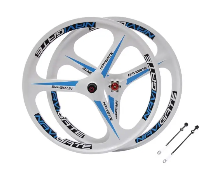26 inch Magnesium Alloy bike wheels front /& rear with cassette mountain bike