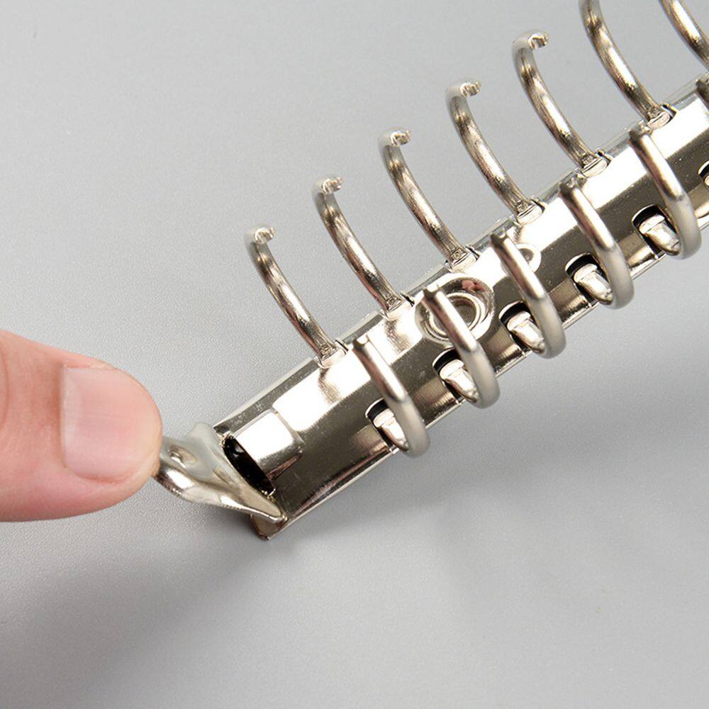 A5/A6/A7 New Metal Accessory DIY Notepad Ring Binder Loose-leaf File Folder Binder Clip Notebook Binding Hoops