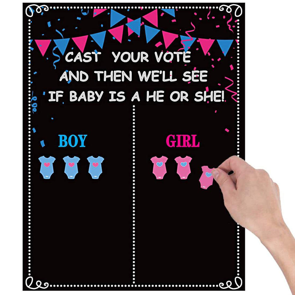 MOVTOTOP 1 Set ers for Gender Reveal Party Games Supplies Baby Gender Party  | Lazada Singapore