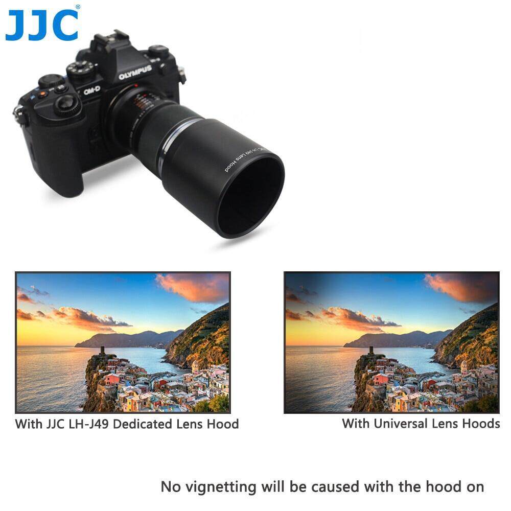 JJC Reversible Lens Hood Shade for OLYMPUS M.ZUIKO DIGITAL ED 60mm F2.8 Macro Lens Replace Olympus LH-49