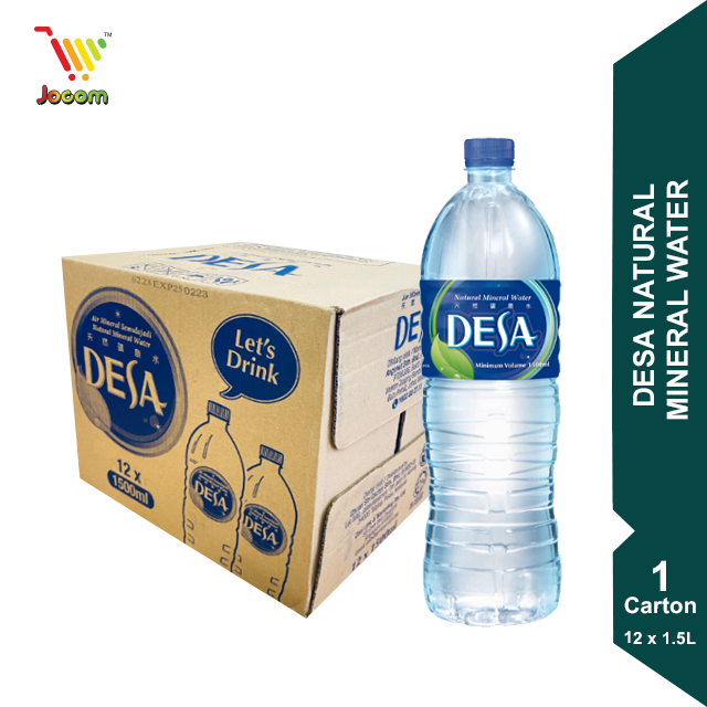 Desa Natural Mineral Water 1 Carton (12 x 1.5L) Lazada