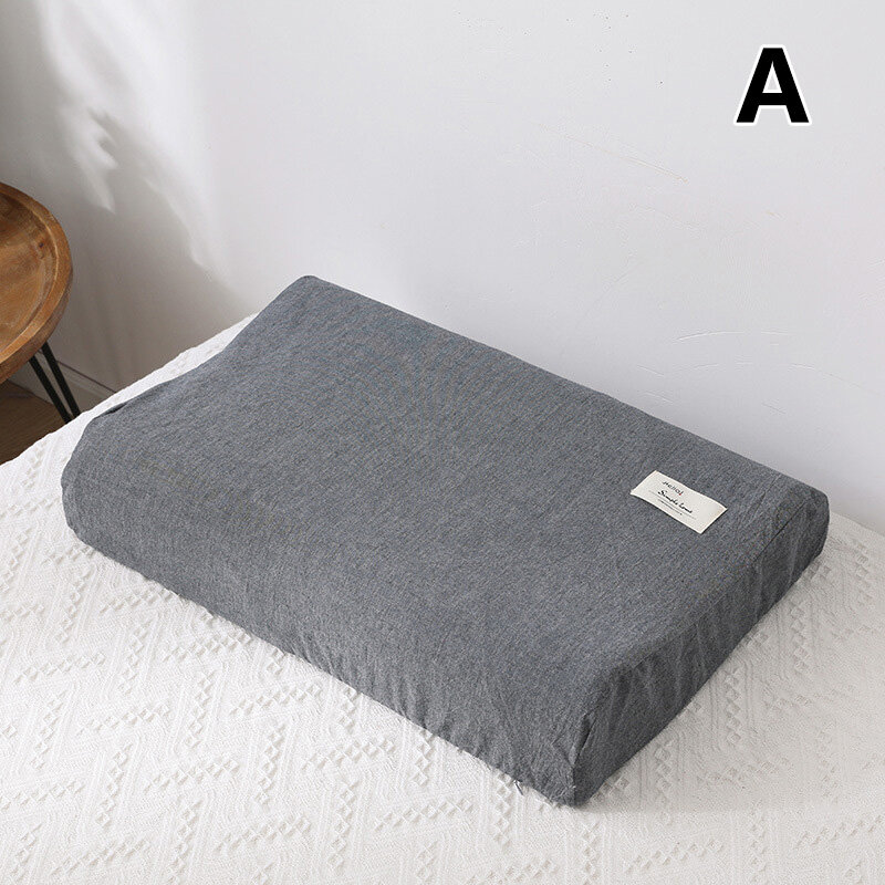 Fzbm 1PC Pillow Case Cotton Pillow Cover Contour Memory Foam Latex Pillowcase Rebound Zippered
