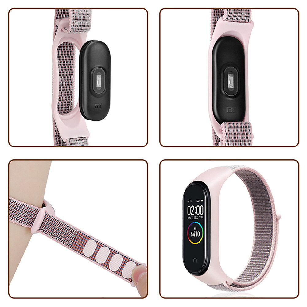 Nylon dây đeo hình vòng ban nhạc cho Xiaomi Mi Band 4 Miband 3 4 5 6 7