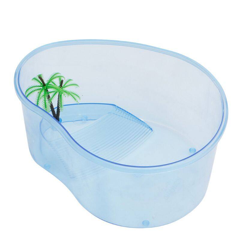Rùa môi trường sống hồ terrapin bể bò sát với nền tảng cây mới