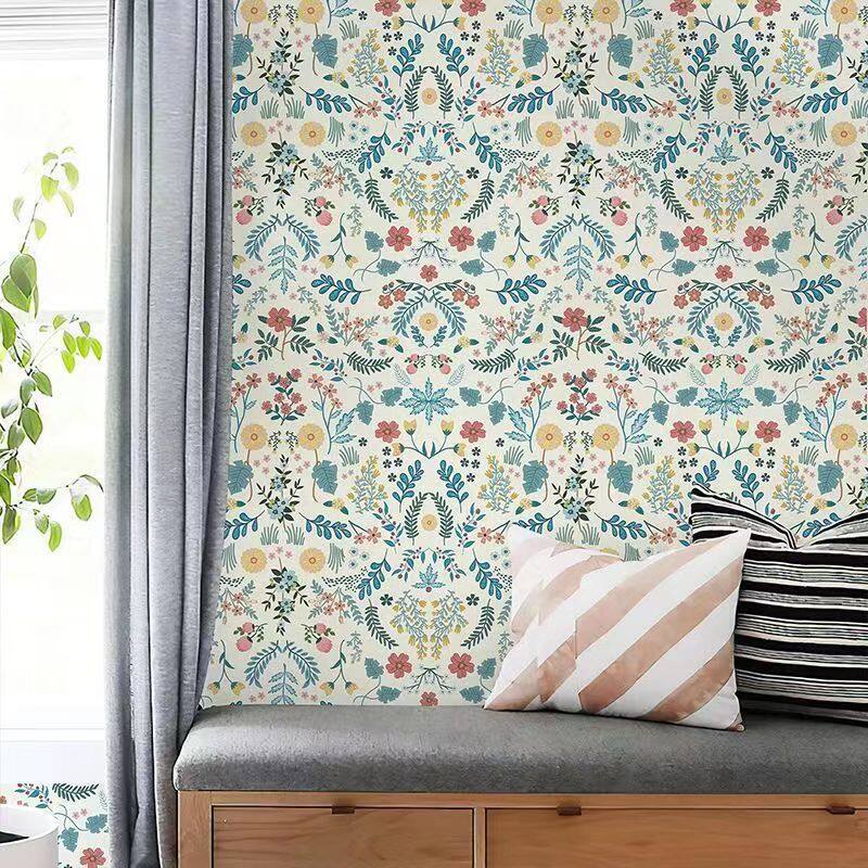 Peel and Stick Wallpaper Floral Wallpaper Boho Vintage Textured
