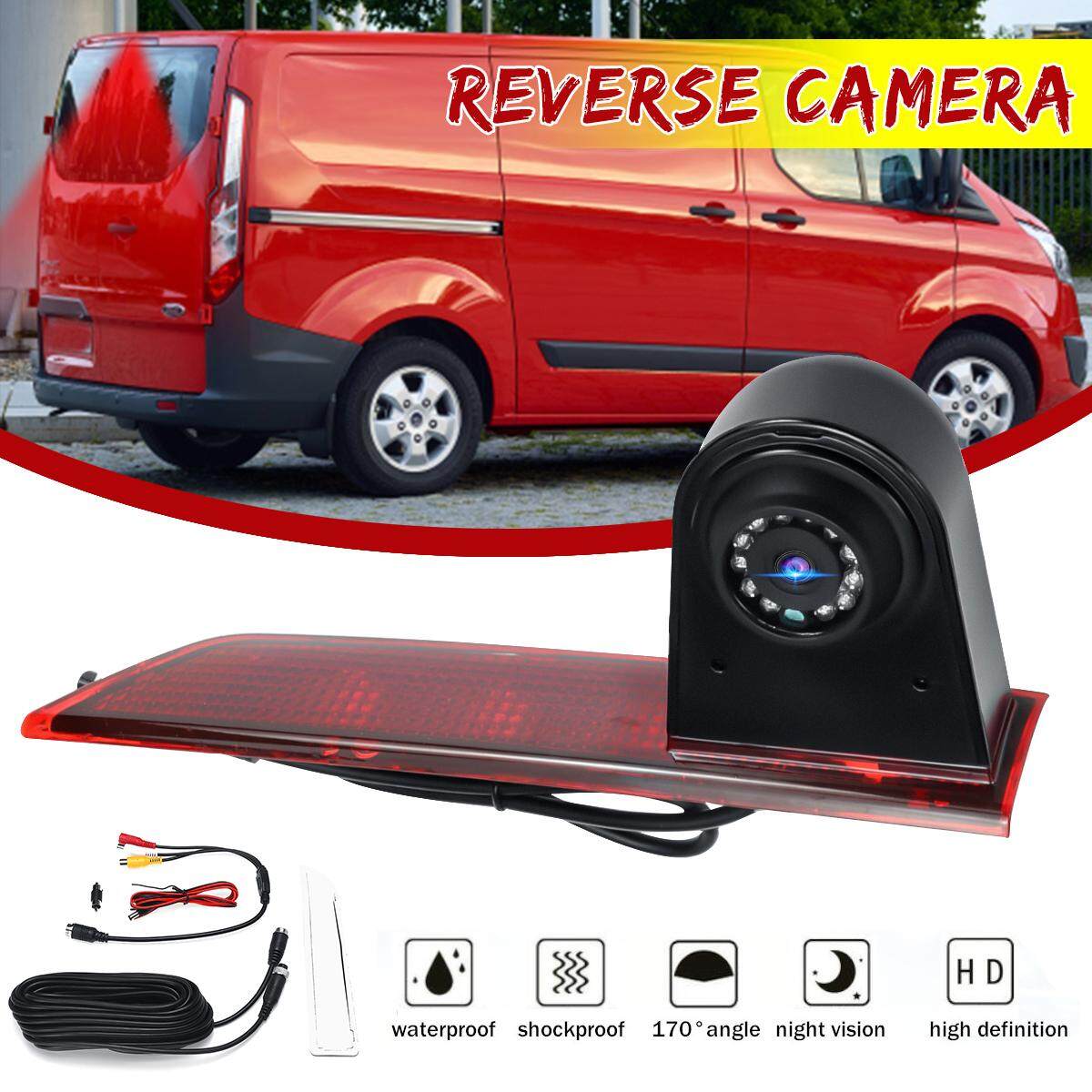 Reversing Backup Pandangan Belakang Rem Kamera Lampu untuk Ford Kustom Transit 2016 Di