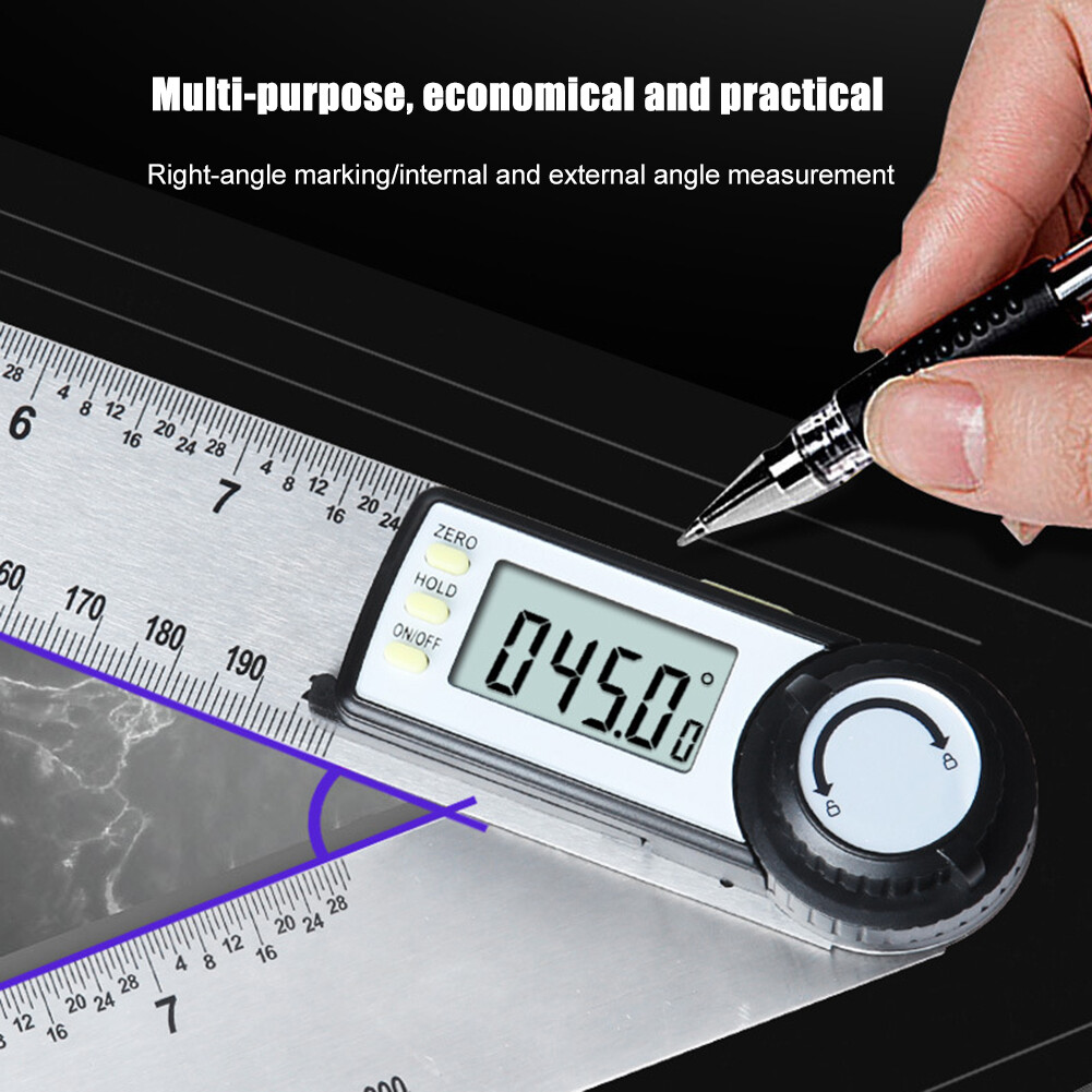 High Precision Digital Angle Finder Multi-Purpose Measuring Ruler Meters