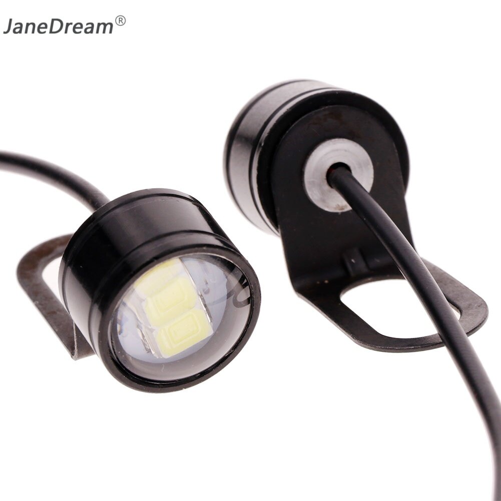 JaneDream 2Pcs LED Motorcycle Handlebar Spotlight Headlight Driving Light Fog Lamp White