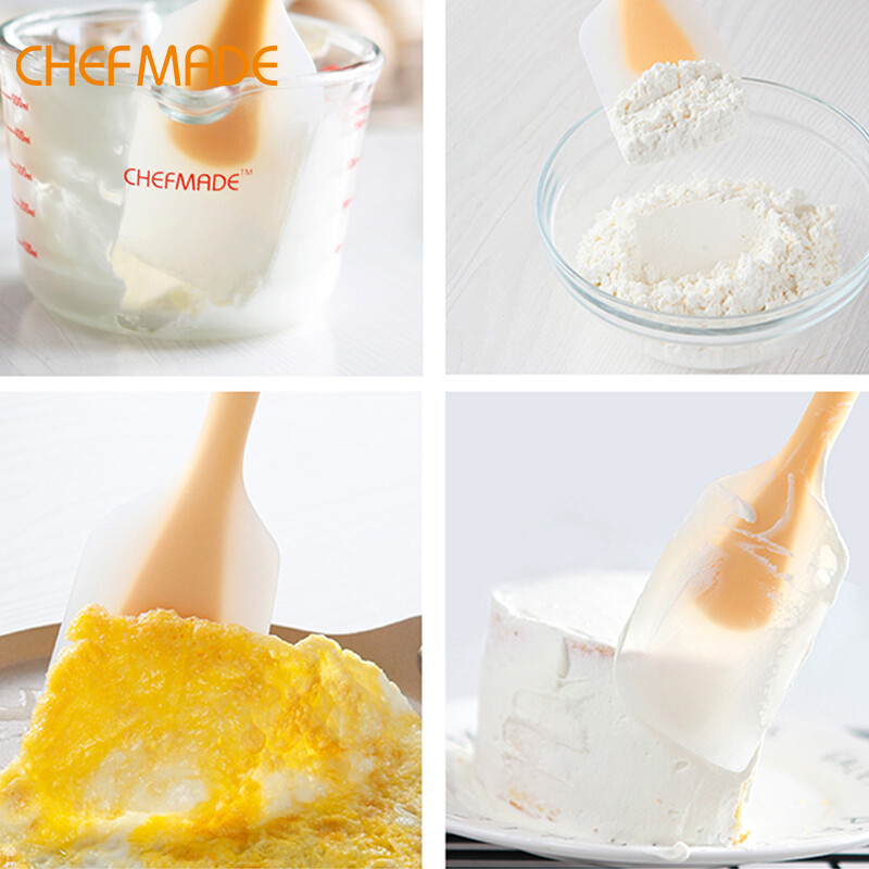 Chịu Nhiệt Độ Cao Nhà Bếp CHEFMADE Silicone Scraper Bánh Kem Bơ Khuấy Phới Trộn Bột Bánh Dụng Cụ Làm Bánh Cho Bánh Wk9268