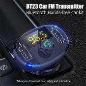 BT23 Car Kit: Dual USB Charger, Bluetooth FM Transmitter