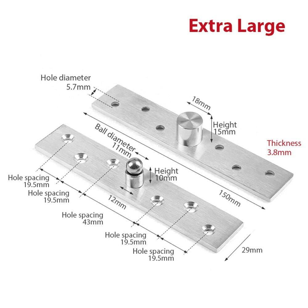 Syxqus ẩn lên xuống xoay chịu lực 360 độ trục định vị trục quay phụ kiện kim loại bản lề cửa