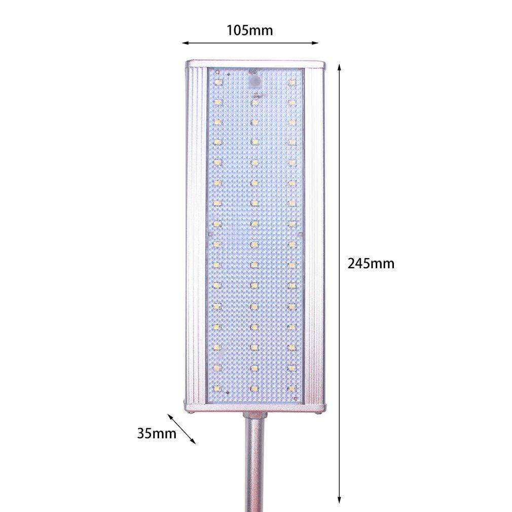 Top Bán 45 Wát 8LED Cảm Biến Radar Vi Sóng Đèn Năng Lượng Mặt Trời Chống Nước Đường Ánh Sáng Ngoài Trời