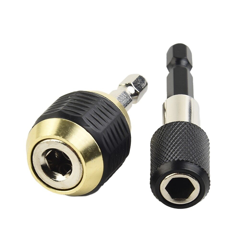 2pcs 1/4 'Hex Shank Keyless Drill Chuck Drill Bits Adapter For Conversion On Impact Drill Quick Change Convertor