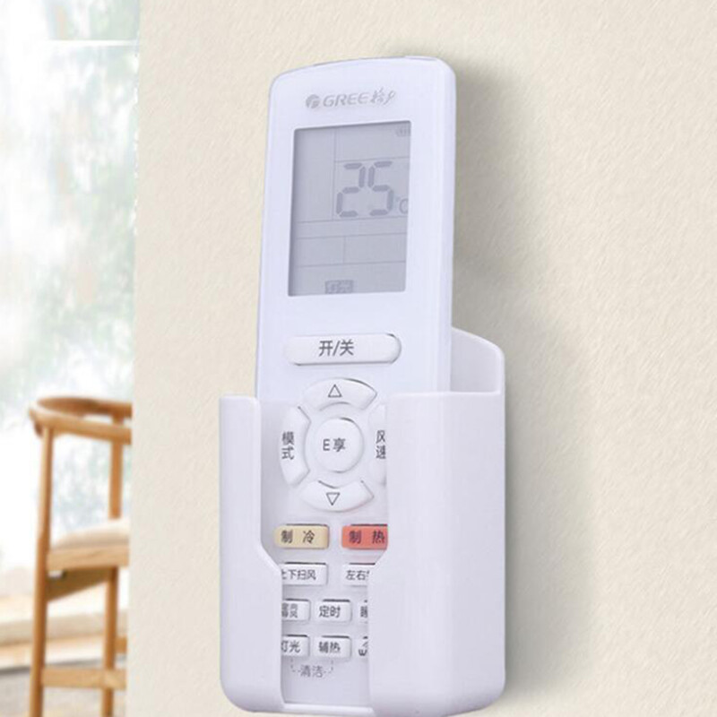 Mode Shop Wall Mounted Organizer Storage Box Remote Control Air Conditioner Storage Case Mobile Phone Plug Holder Stand Container