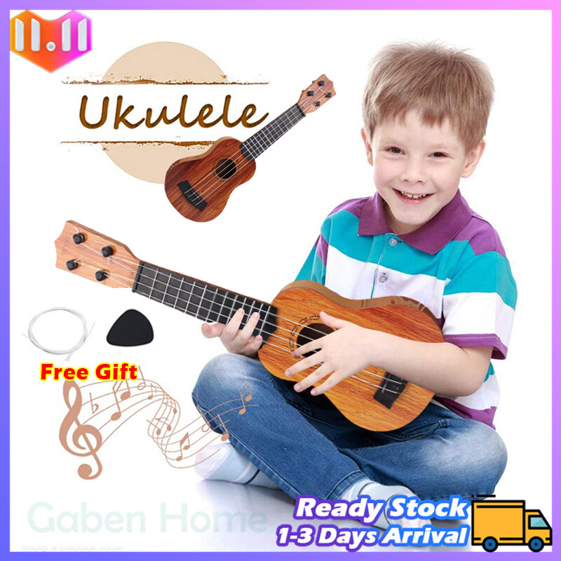🎸Childrens Ukulele🎸4 Strings Portable Wood Plastic Mini Musical Instrument Guitar For Kid Gift Toy Beginner Basic Players Malaysia