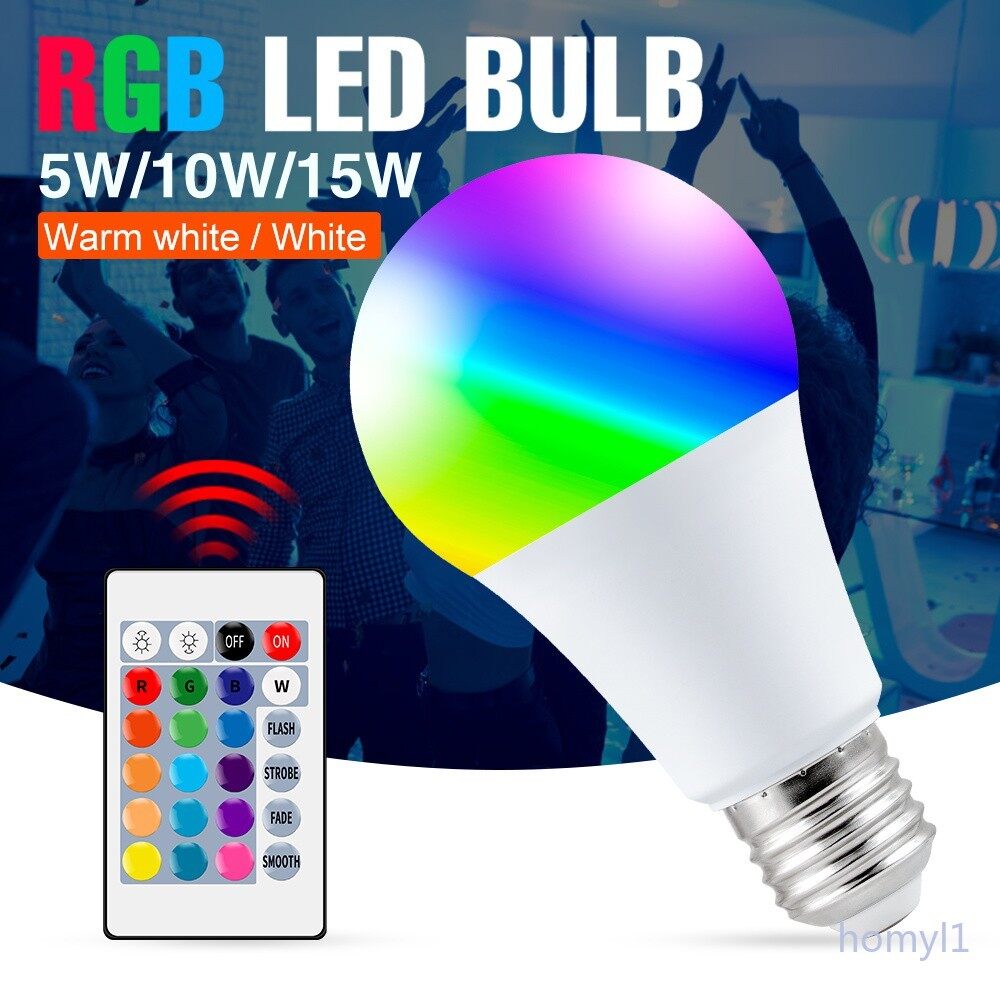 110v 220v e27 rgb led bulb lights 3w 5w 10w 15w rgb lampada changeable colorful rgbw led lamp with ir remote control+memory for home holiday decoration