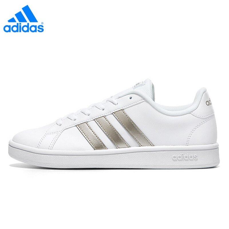 conferencia Escarchado Torneado Adidas Grand Court Base EE7874 White / Platinum Metallic Sneakers (US  Female Size) | Lazada PH