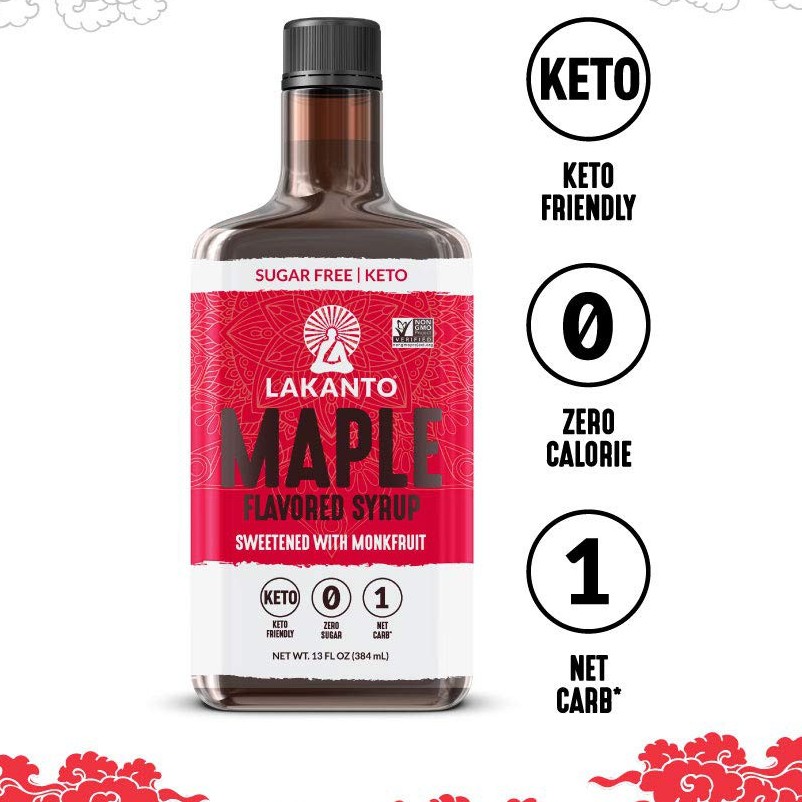 Syrup Lá Phong Không Đường Lakanto Maple Syrup With Monkfruit ( Eat Clean , Keto ,Gymer, Ăn Kiêng )