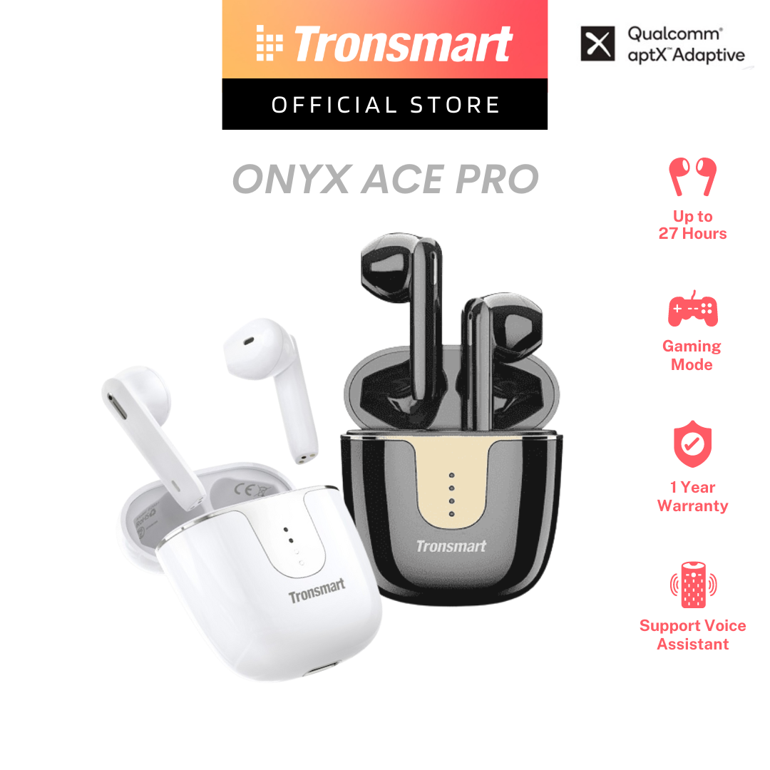 Tronsmart Onyx Ace Pro TWS aptX True Wireless Bluetooth 5.2 Earphones Earbuds Answer Call Voice Assistant TWS Earbuds Lazada