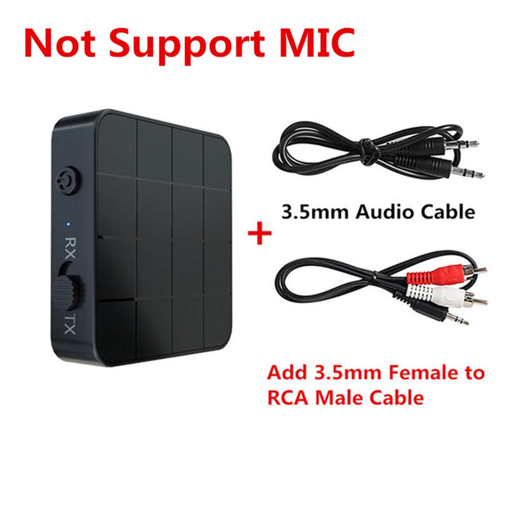 Bộ Thu Phát Âm Thanh 5.0 Tương Thích Bluetooth Bộ Chuyển Đổi Âm Nhạc Không Dây Âm Thanh Nổi Giắc Cắm AUX RCA 3.5 3.5MM Dongle USB Cho Xe Hơi TV Tai Nghe Máy Vi Tính