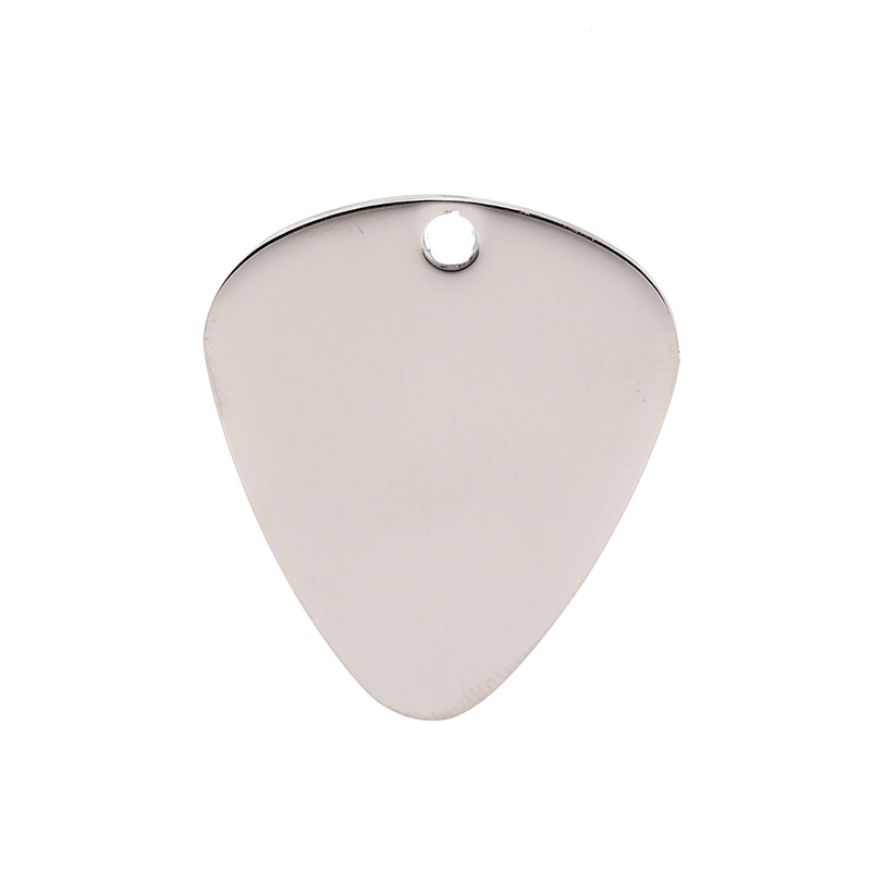 Maraa Guitar Pick Silver Necklace Guitar Necklace Neck Picks Guitar Pick With Chain