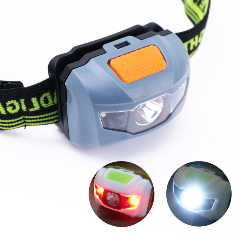 Portable Mini LED Headlamp 4 Modes Headlight Head Flashlights Lamp Light Hiking Camping Light for Fishing Riding Cycling