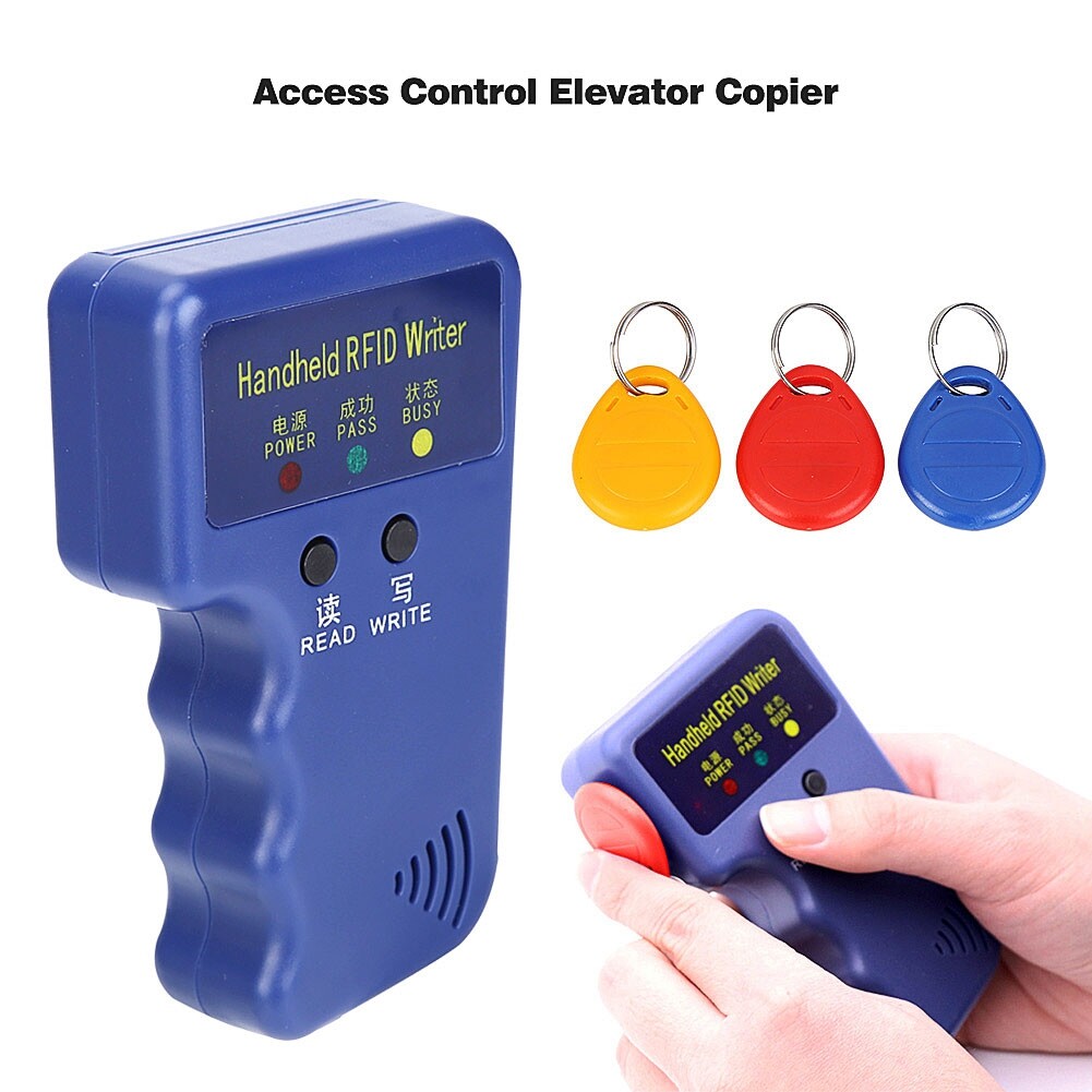 [Ready] Handheld 125KHz RFID Duplicator Copier Writer Programmer Reader EM4305 ID Cards