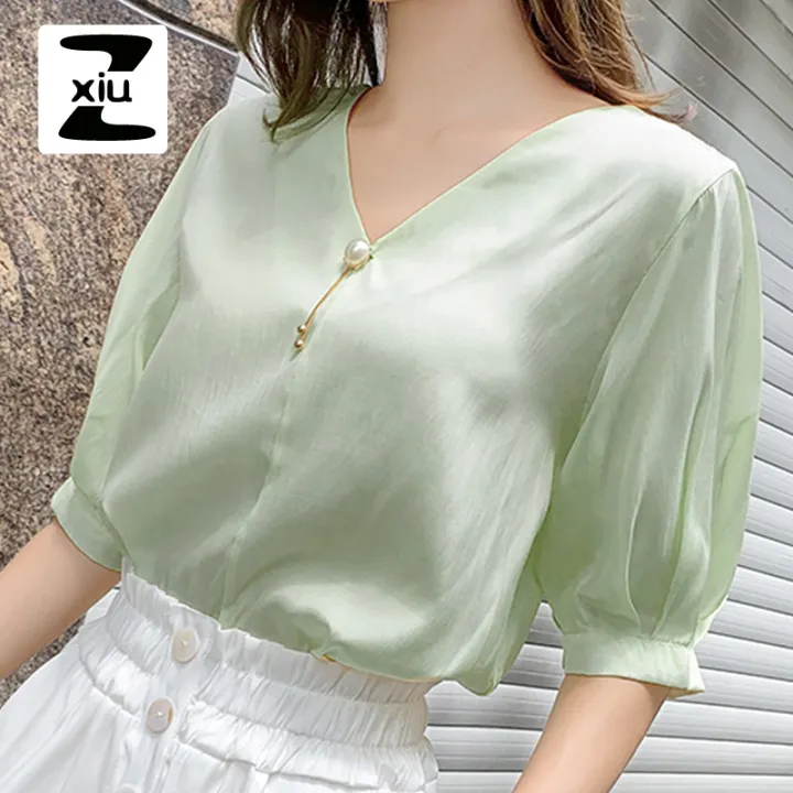 chiffon blouses for work