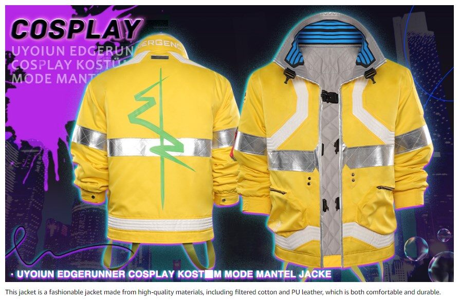 Cyberpunk 2077 Cyber punk-David Martinez jacket