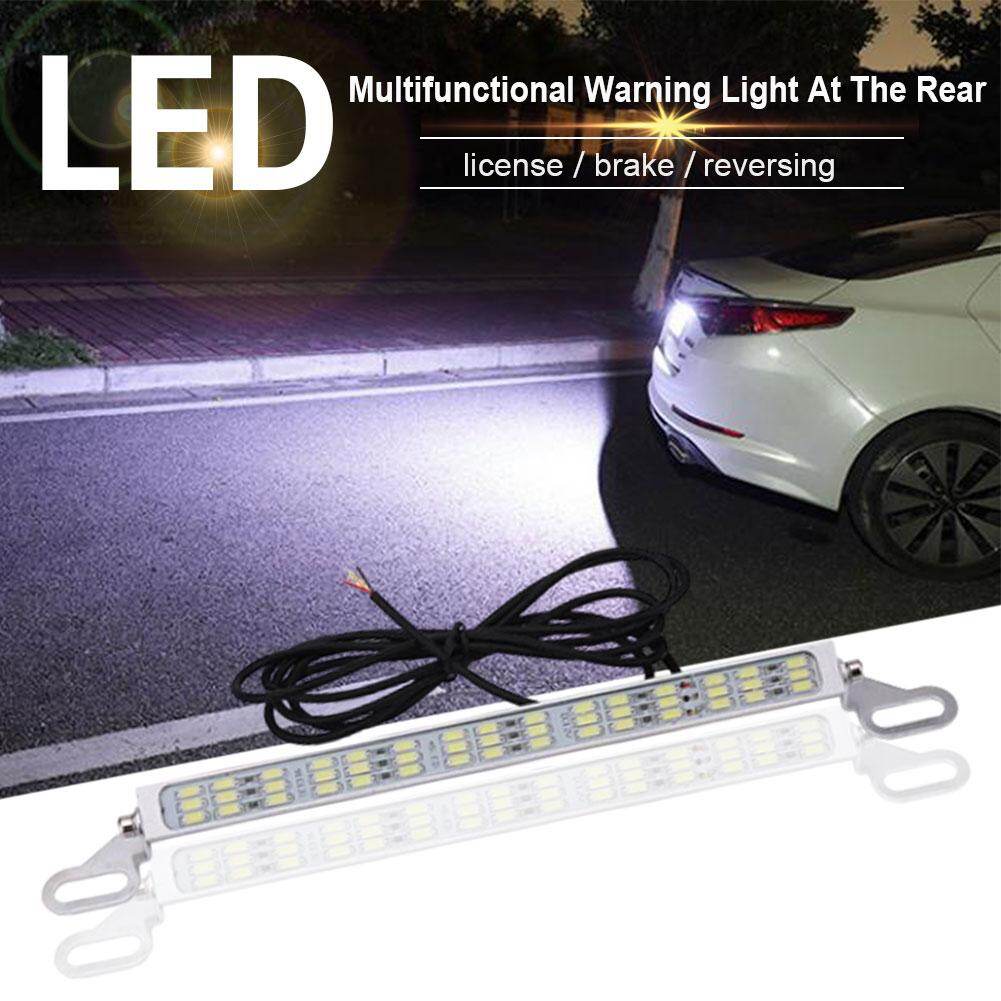 JaneDream 45/90 LED Car License Plate Backup Reverse Brake Rear Light Lamp Bar Red+White Waterproof
