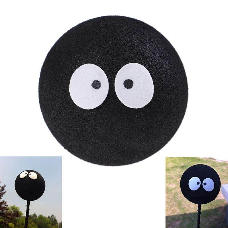 Guoda 1x Black Face Coal Briquettes Ball Car Antenna Pen Topper Aerial