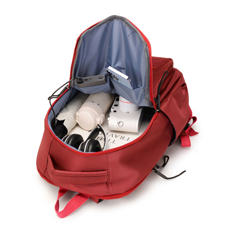 Johnn Men's and women's backpack large capacity school bag simple leisure travel computer backpack